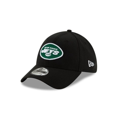 Black New York Jets Hat - New Era NFL Team Classic 39THIRTY Stretch Fit Caps USA8392541